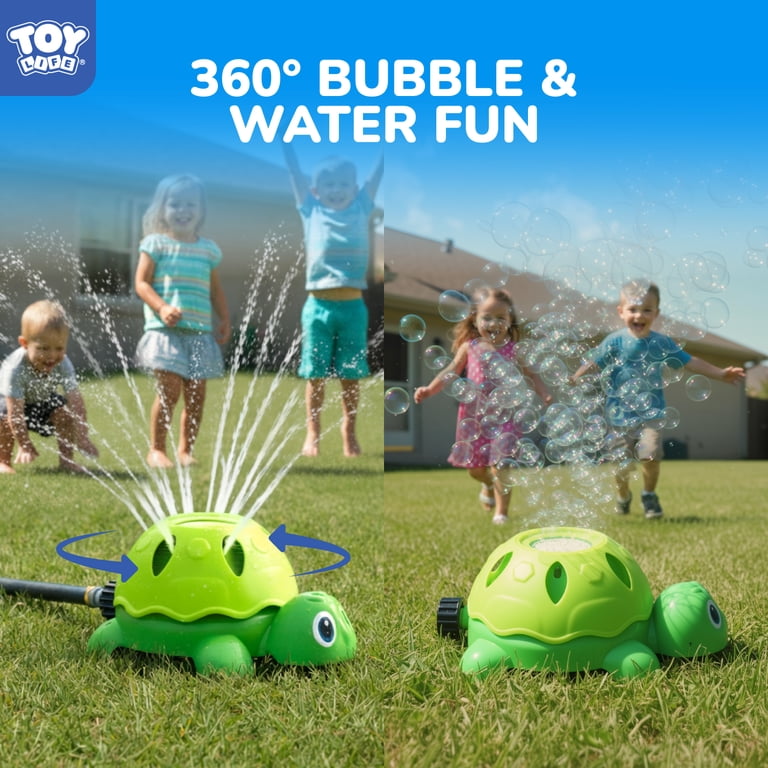 Arroseur Tortue Pour Enfants – Jouet D'eau Vacillant – 6 Tubes Colorés – Facile à Brancher – Dès 3 Ans