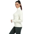 thumbnail image 2 of icyzone Quarter Zip Pullover for Women Thermal Long Sleeve Shirts Fleece Jacket, 2 of 5
