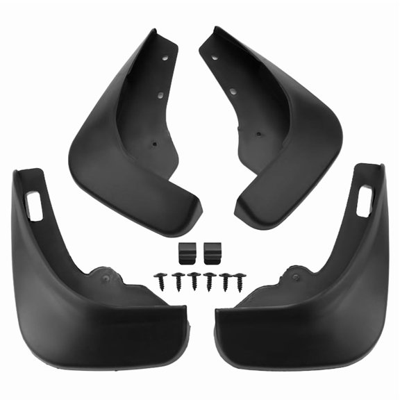 Fit for Focus 2 Mk2 Mk2.5 Saloon Sedan 2005-2011 Mudflaps Mud Flap Splash Guards Front Rear 2006 2007 2008 2009 2010,2* front 2* rear 1* Screws,Black
