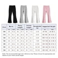 thumbnail image 4 of HAWEE Girls Flare Leggings 2-14 Years High-Waisted Bell Bottom Yoga Pants, Soft Cotton Dance Tights, 2 Pack Toddler to Teen Flared Pants, 4 of 9