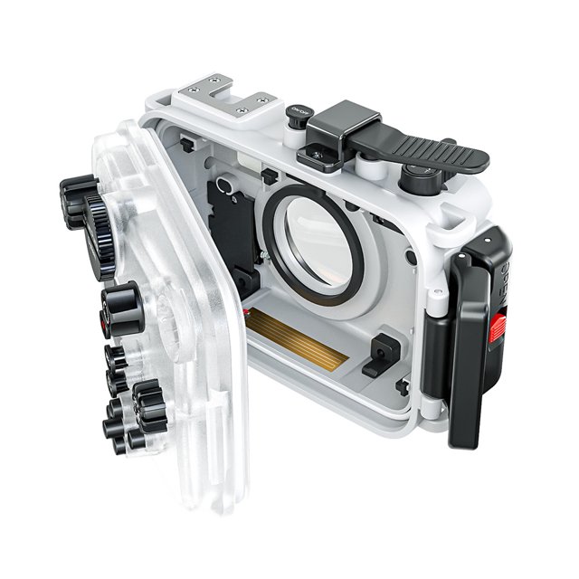 Étui Étanche pour Caméra TG7, Boîtier de Boîtier pour Caméra d'Action sous l'Eau 60 M/195 Pi, Étui de Protection pour Plongée avec Interface Filetée 52 mm et Adaptateur d'Objectif 67 mm Compatible avec Caméra Olympus TG-7