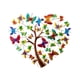 thumbnail image 3 of Arte de pared de Metal, decoración de pared, hierro en forma de corazón, de la vida, arte de pared, mariposa colgante para dormitorio, cocina,, 3 of 8