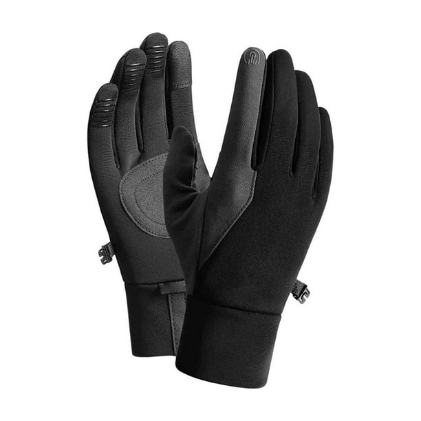 Guantes de ciclismo de invierno para hombre, cálidos, para deportes al aire libre, resistentes al viento, impermeables y aterciopelados, con pantalla táctil, talla L, para cocinar, esenciales para el