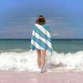 thumbnail image 6 of PHYHOO Microfiber : Quick-Dry, Compact, Sand-Free, Absorbent, Sandproof and Lightweight - Perfect for Camping, Beach, and Roadtrips (Sky Blue Stripes Design) 30x60in, 6 of 8