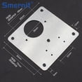 thumbnail image 4 of Furniture Hinge Repair Plate for Kitchen Cabinets Stainless Steel Cupboard Drawer Window Door Hinges Repair Kit Fittings, 4 of 4