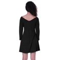 thumbnail image 3 of Moomaya Womens Full Sleeve Shift Dress w/ V neck Cotton Casual Summer Dresses - G1, 3 of 7