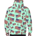 thumbnail image 7 of Pofeuu Usa Flag Print Mens Casual Hooded Collar Drawstring Hoodies Pullover Sweatshirts Casual Long Sleeve Shirts-XX-Large, 7 of 7