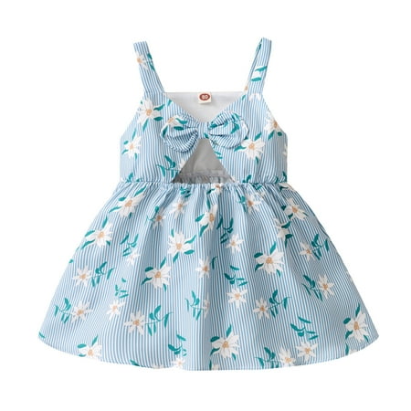 

Newborn Baby Girl Clothes Summer Dress Sleeveless Floral Bow Hollow Out Dresses Infant Outfits Baby Clothes Girl