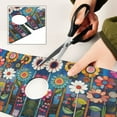 thumbnail image 6 of Yayeee Faucet Mat for Kitchen Sink 14.7" Diatomite Long Splash Guard Pad, Blue Colorful Flowers, 6 of 7