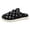 Black, variant on Womens Denim Checkerboard Clogs Garden Walking Travel Daily Wear Shoes Adjustable Backstrap Footbed Non Slip Lightweight Mules Black Size 10