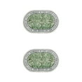 thumbnail image 2 of Youkk Bathroom Rugs Water Absorbent Floor Bath Mat Carpet Chrysanthemum Oval 40x60cm 2Set, 2 of 6