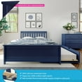 thumbnail image 2 of Max & Lily Full Size Bed Frame with Trundle, Solid Wood Platform Bed with Storage, 2 of 10