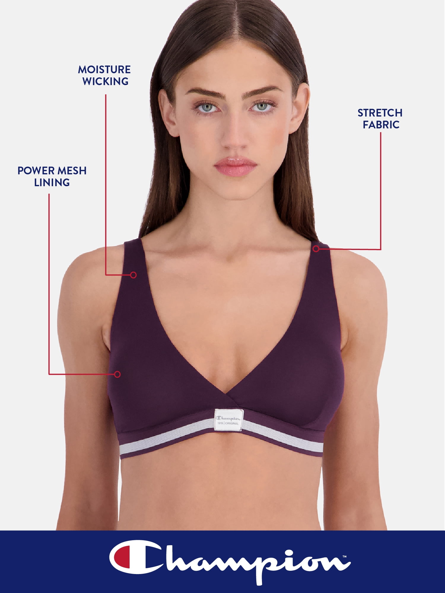 Champion Women's Triangle Bra, Sizes S - XXL