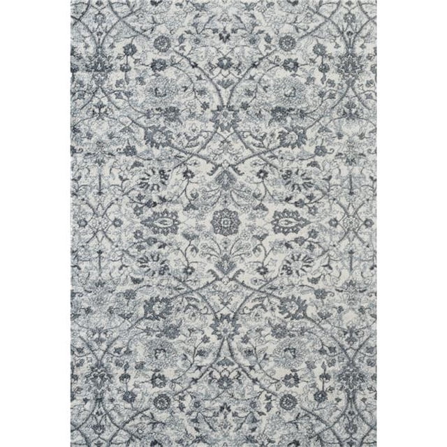 Amer Rug ALX245176 5 ft. 1 in. x 7 ft. 6 in. Ale x andria 24 Power-Loomed Area Rug - Light Blue