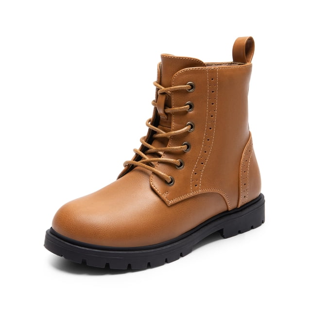 Botas DREAM PAIRS KBO211 para Niños con Cierre Lateral Camel Talla 11