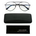 thumbnail image 2 of EYE ZOOM Aviator Style Blue Light Blocking Bifocal Reading Glasses (Gunmetal, +1.50), 2 of 6