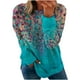 thumbnail image 2 of Pntutb Mujer Impreso Cuello Redondo Manga Larga Top Jersey Suelto Suéter Manga Larga Cuello Redondo Top/Camisa Pntutb Pntutb-850, 2 of 6