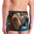 thumbnail image 4 of Bingfone Ice Blue Coastal Lion Men's Underwear - Casual Stretch Boxer Briefs-X-Large, 4 of 7