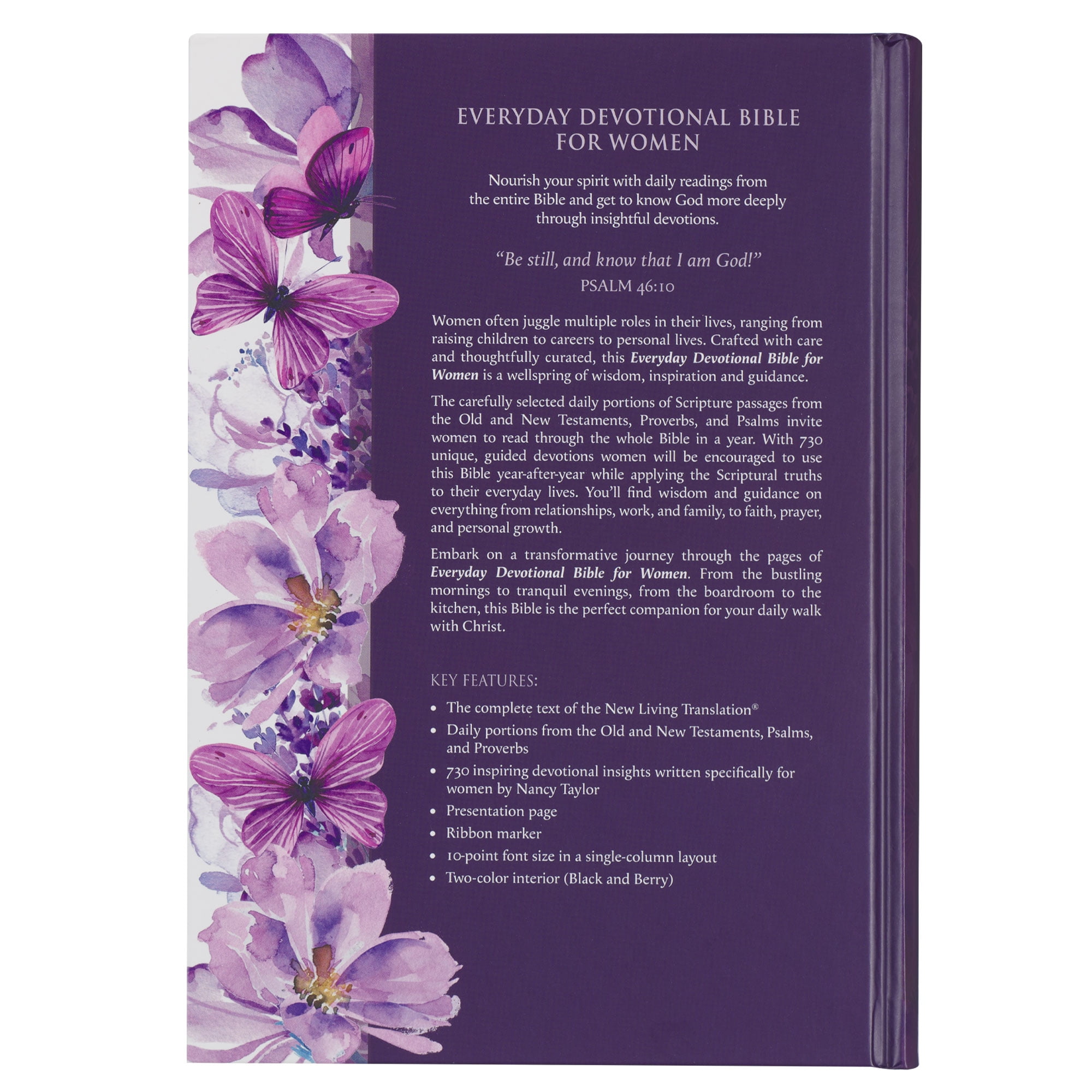 Devotional Bible NLT for Women (Hardcover, Purple), (Hardcover)