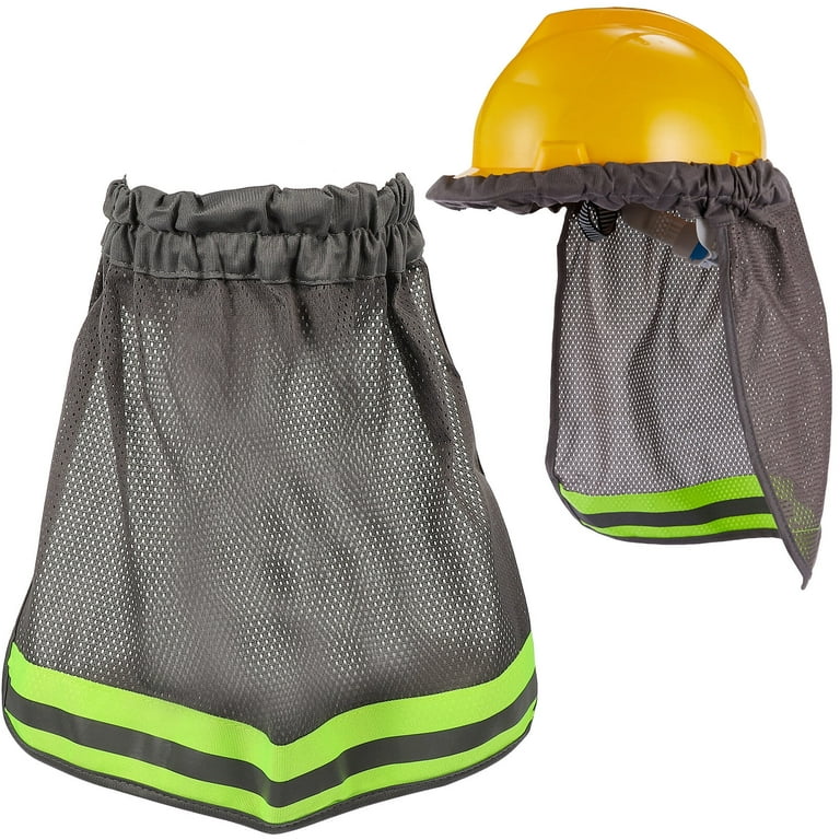 Hat Hard Shade Neck Sun Visor Shield Accessories Helmet Construction  Standard Helmets Cover Men Reflective Strip Premium 