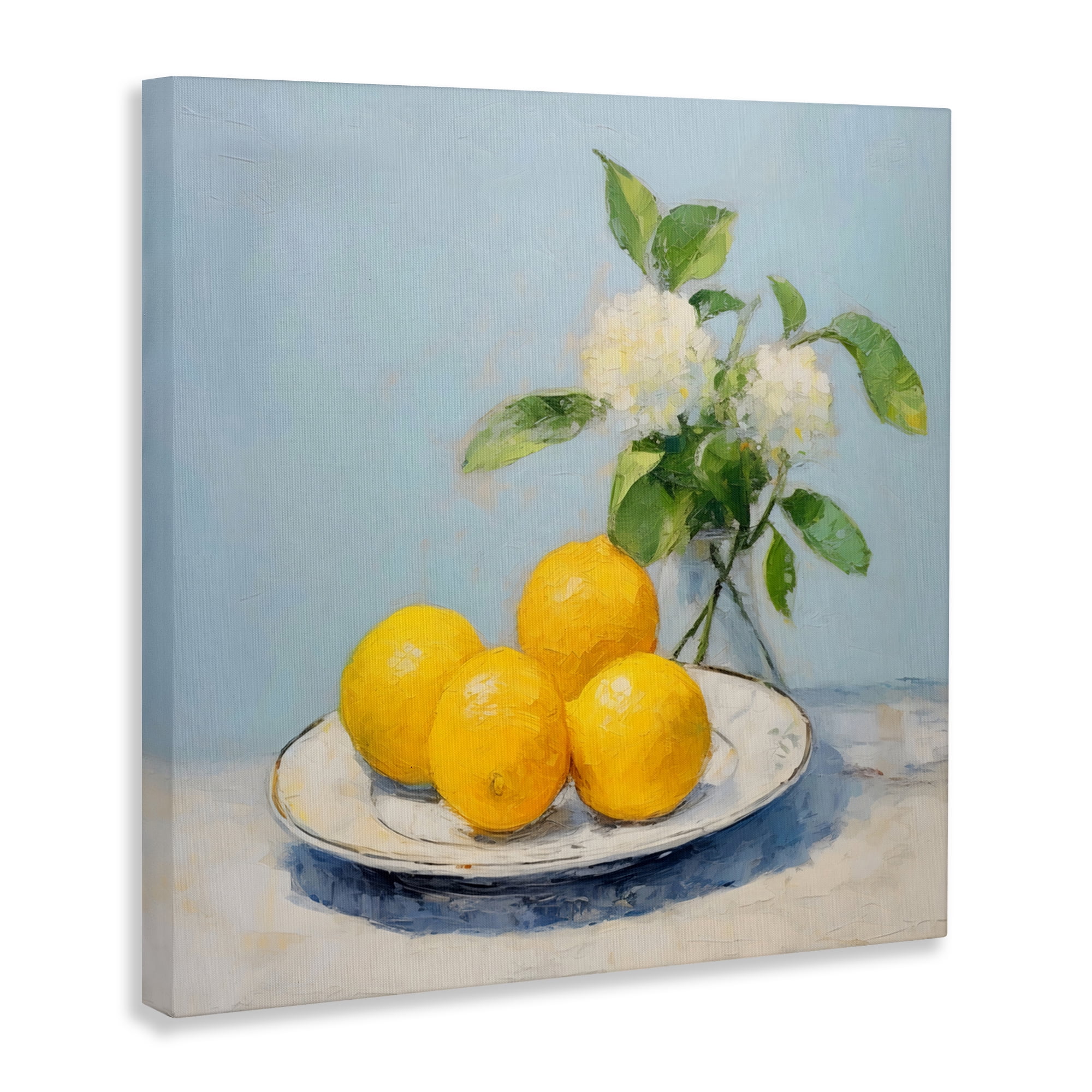 Stupell Industries Vase of Flowers and Lemons Canvas Wall Art, design by Creative Studio
