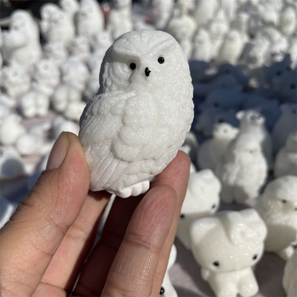Tallas de mármol blanco al por mayor para regalos de Navidad y decoración del hogar.