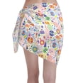 thumbnail image 2 of KLL Retro Musi Disco Print Women's Sarong Coverups Short Bathing Suit Wrap Skirt Beach Wrap Swimsuit Cover Ups, 2 of 6