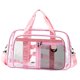thumbnail image 3 of Bolsa de lona transparente de PVC, portátil, para deportes, ideal para festivales de música y otros eventos deportivos. Rosa, 3 of 8