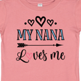 thumbnail image 4 of Inktastic My Nana Grandma Loves Me Girls Girls Baby T-Shirt, 4 of 5
