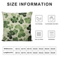 thumbnail image 5 of JEUXUS  St Patricks Day Pillow Cover  Shamrock Lucky Clovers Green Decorative Throw Pillow Case Saint Patricks Outdoor Cushion Cover for Home Couch Sofa Holiday Decor, 5 of 5
