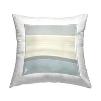 Stupell Industries Muted Grey Stripes Arrangement Printed Throw Pillow Design by George Tygert