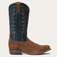 thumbnail image 2 of Men's Stetson Tobias Suede Boots Square Toe Handcrafted Brown, 2 of 7