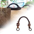 thumbnail image 3 of Poignée de Sac en Perles en Bois 48cm Sangle de Sac Poignée de Sac à Main Corde Poignées Remplacement DIY Café, 3 of 9