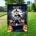 thumbnail image 3 of Happy Halloween Samoyed Witch Pumpkins Bats Garden Flag 12x18in Double Sided Siberian Sammy Dog Lover Outdoor Decor - 13012, 3 of 5
