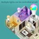 thumbnail image 5 of Bombilla inteligente inalámbrica con Bluetooth 4.0, control por aplicación Tuya, regulable, 15 W, E27, RGB+CW+WW, LED que cambia de color, compatible con iOS/Android, 5 of 5