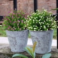 thumbnail image 3 of 6 Bundles Artificial Flowers for Outdoors, Real Touch Fake Baby’s Breath UV Resistant No Fade Faux Plastic Plants for Garden Patio Porch Window Box Home Wedding Decoration, White, 3 of 7