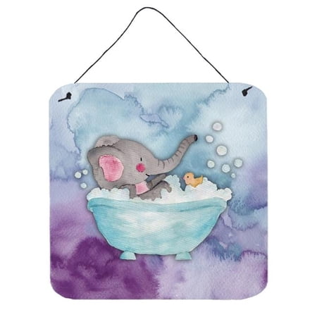 Elephant Bathing Watercolor Wall or Door Hanging Prints