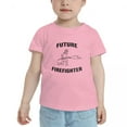 thumbnail image 2 of Future Firefighter Funny Toddler T-Shirts for Boys Girls (Pink, 2T), 2 of 5