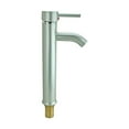 thumbnail image 5 of Brass Single Hole Bathroom Sink Faucet 12" H Satin Nickel Tap with Supply Lines| Renovators Supply, 5 of 11