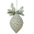 thumbnail image 4 of Northlight 5" Cedar and Berries White Finial Christmas Ornament, 4 of 4