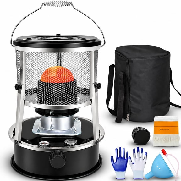 2027 New Kerosene Heaters for Indoor Use, 2-in-1 Kerosene Heater & Stove, 9000 BTU, 18-21h Runtime, Portable Non Electric Heaters for Snow & Power Outage Essentials Heat