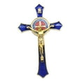 thumbnail image 2 of Metal Wall Crucifix Cross Jesus Religious Saint for Xmas Gifts Blue, 2 of 8