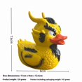thumbnail image 5 of Dragon Duck Gothic Duck Statue, Hand-Painted Cool Resin Dragon Duck Figure Yellow Dragon Duck Garden Statue Decoration, 8cm, 5 of 5