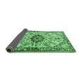 thumbnail image 2 of Ahgly Company Indoor Square Medallion Emerald Green Traditional Area Rugs, 3' Square, 2 of 4