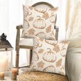 thumbnail image 2 of Fall Pillow Covers 20x20 Inch Set of 2 Blue Pumpkin and Orange Maple Leaf Throw Pillow Covers Fall Autumn Indoor Outdoor Decorative Pillow Case Thanksgiving Harvest Farmhouse Couch Sofa Decoration, 2 of 6