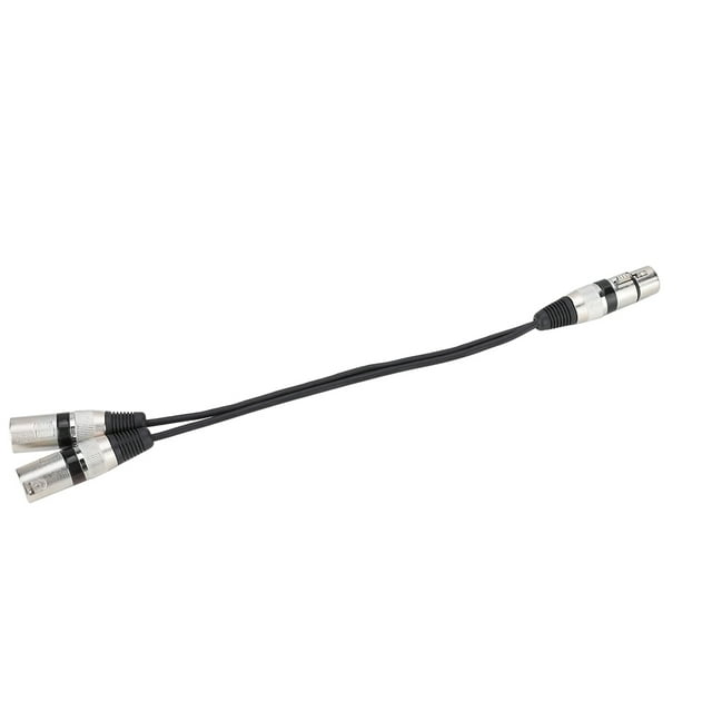 Cable adaptador XLR, conector hembra XLR de 30 cm, adaptador XLR, divisor de audio XLR, tecnología avanzada