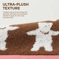 thumbnail image 3 of Unique Bargains Cotton Cute Cartoon Jacquard Soft Hand Towel Brown 29" x 13", 3 of 8