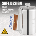 Winyuyby Coffee Percolators Stovetop for Camping, Percolator Coffee Pot