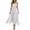 White, variant on NordicNest Women's Spaghetti Strap Tulle Midi Dress Cowl Neck Ruched Bodice with Asymmetrical Flowy Skirt Elegant Party Wedding Guest Gown Orange,L