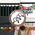 thumbnail image 5 of MaKefeile Wall Mount Single Black Curtains Rods with Curtain Rings Clips Set, 48-144 in, 5 of 6